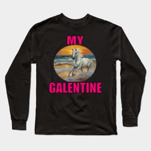 My Galentines horse Long Sleeve T-Shirt